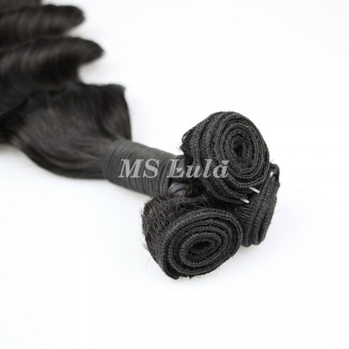 Loose Deep Wave Double Drawn Virgin Human Hair Bundles With 4x4 Lace Closure | Human Hair Wig | Lace Front